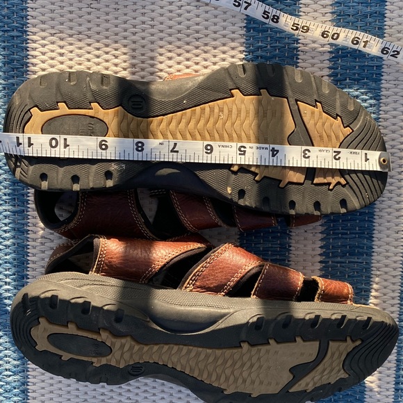 Vintage Falls Creek Cognac Leather Premium Quality Orthopaedic Sandals, GUC, - Picture 3 of 7